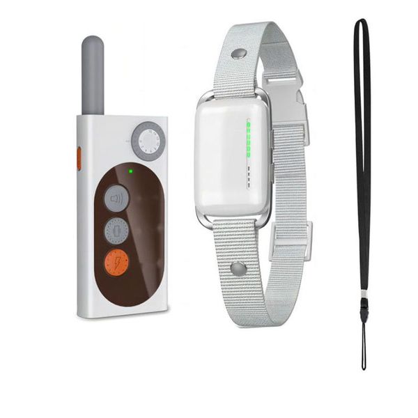 Dog Training Collar, Rechargeable Remote-Controlled and No Shock-Grey