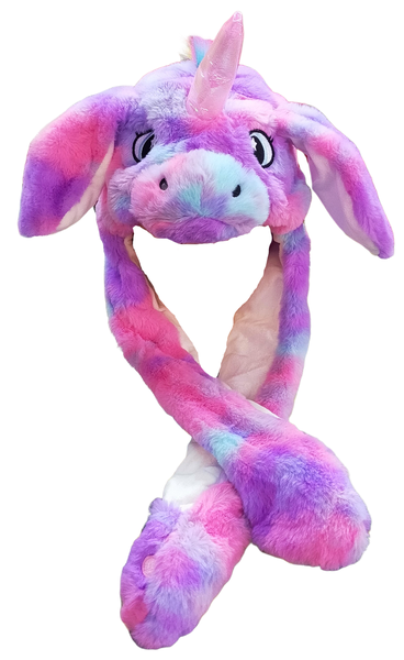 Soxy Lady-Unicorn Purple/Pink Magic Ears with Lights (One Size)