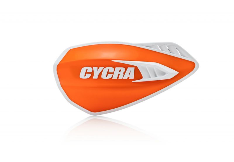Cycra Cyclone Orange/White Handguards image