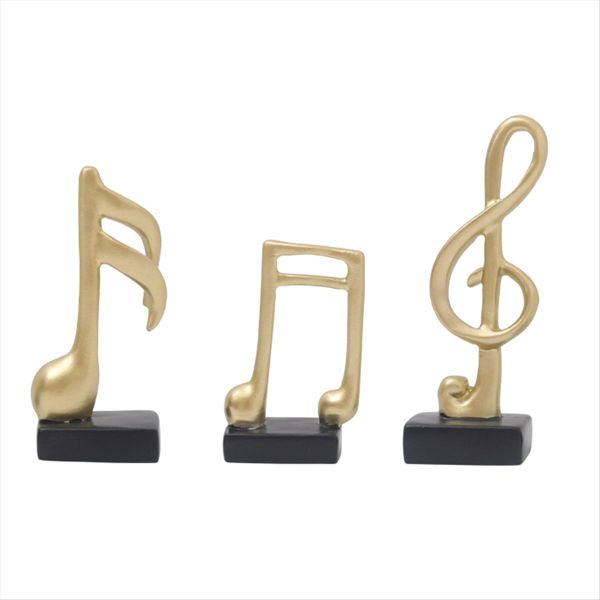 Music Note Decor Gifts Musical Figurine Modern Statue Sculpture White