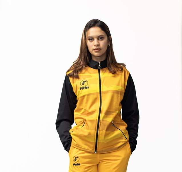 Fain Women's Camo Tracktop - Yellow