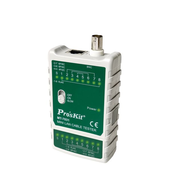 Proskit Mini LAN Cable Tester (RJ45, RJ11, 12, 22, BNC)