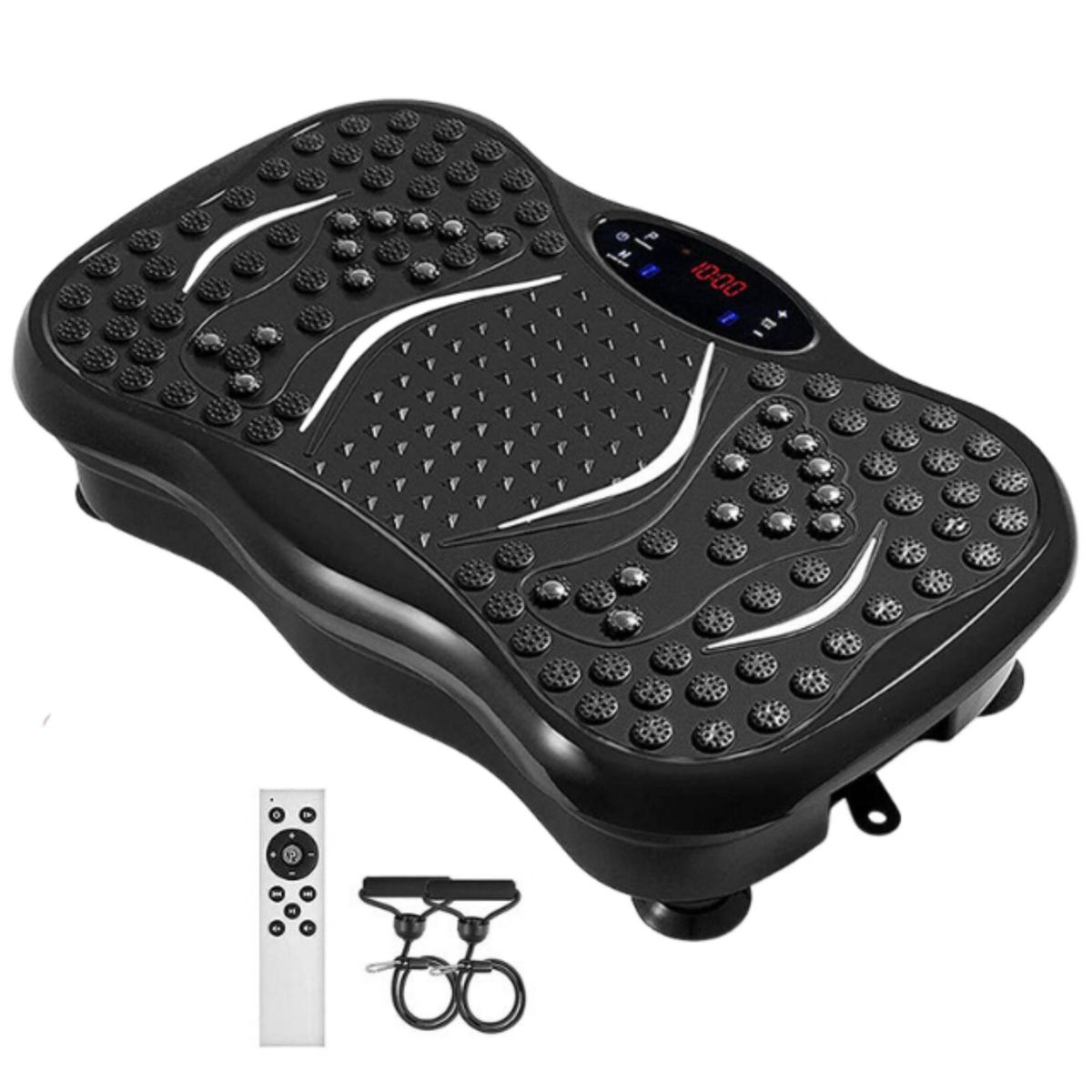 Fat Burning Vibration Plate Machine with Remote Control & Resistance Bands