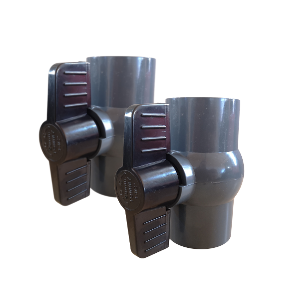 PVC Ball Valve 50mm (2 Pack)