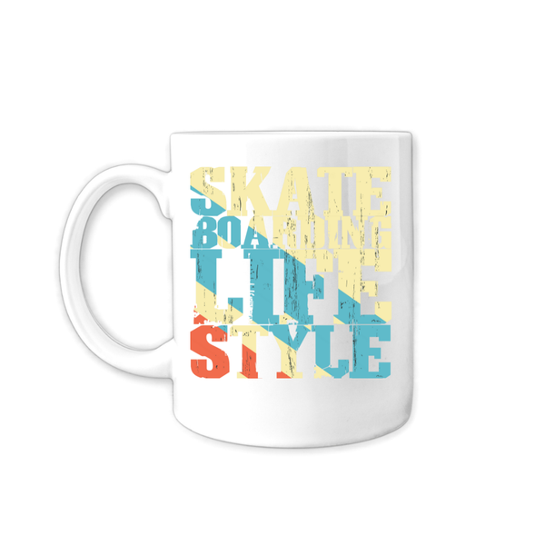 Fun Skate Boarding Lifestyle Novelty Coffee Mug