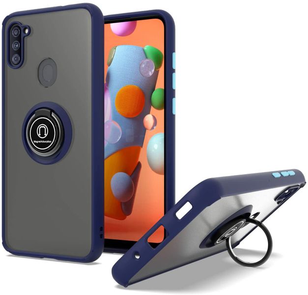 AfroTech Protective Shadow Hard Ring Case Pouch Samsung A11