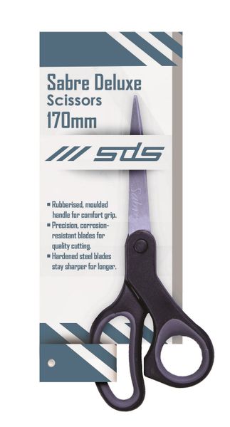 SDS Sabre Deluxe Scissors - 170mm - Box of 12