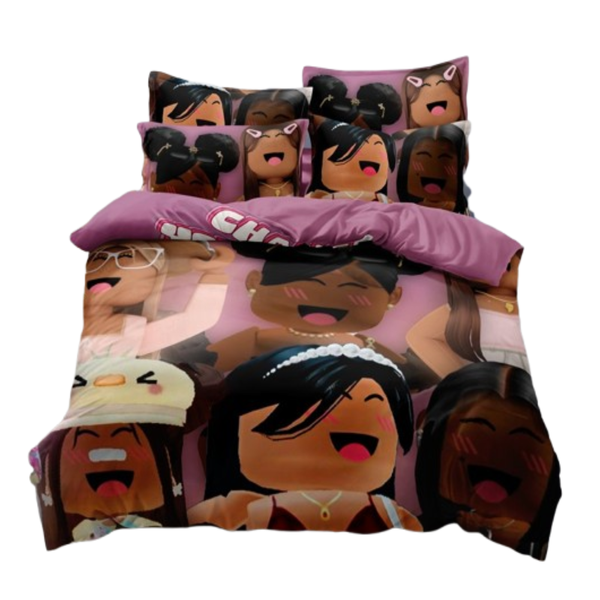 Linen Boutique - Kids Duvet Cover Set-Roblox Girls