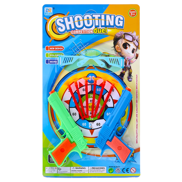 Shooting Dual Dart Gun 2 Pack