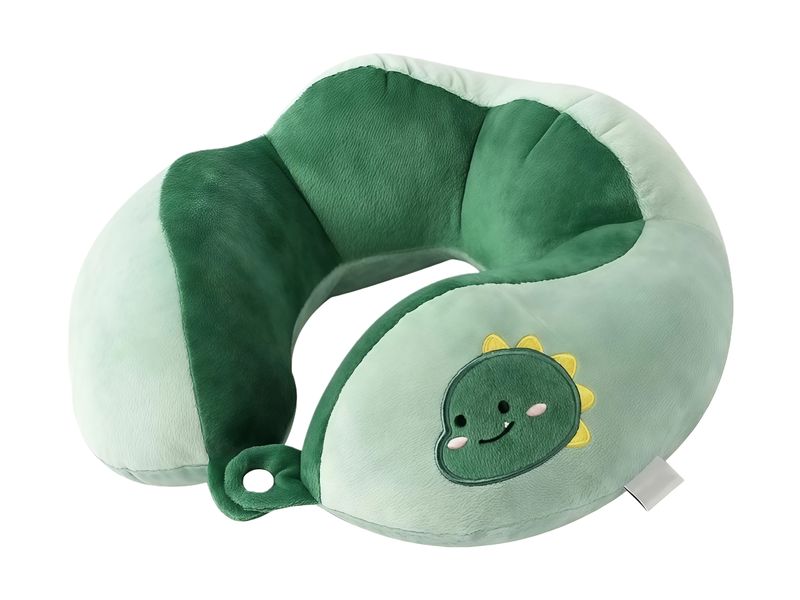 Children's Dinosaur Travel Pillow - Green