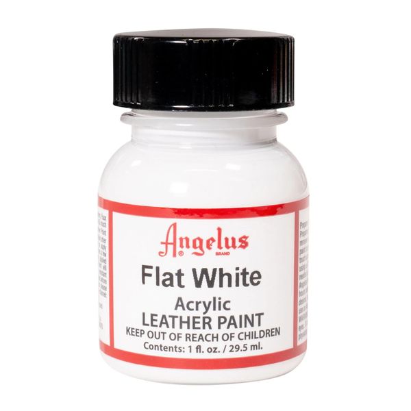 Angelus Acrylic Leather Paint - Flat White 1oz