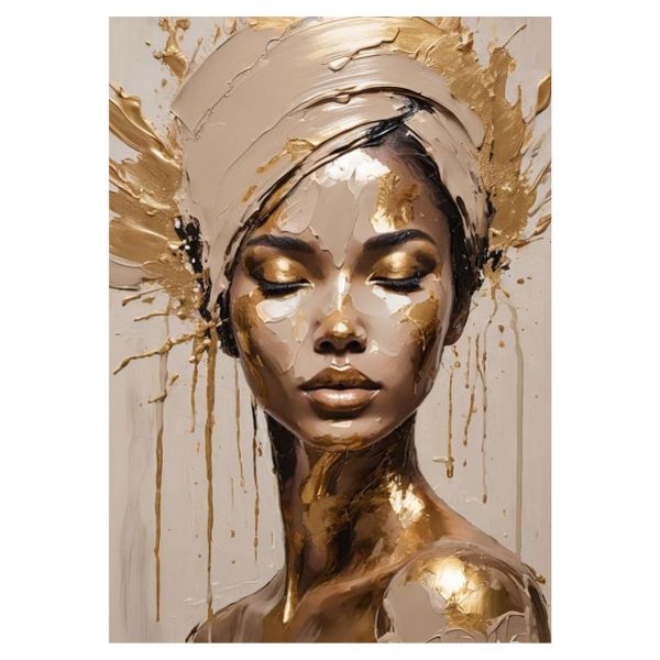 Gold African Art - A1 Poster