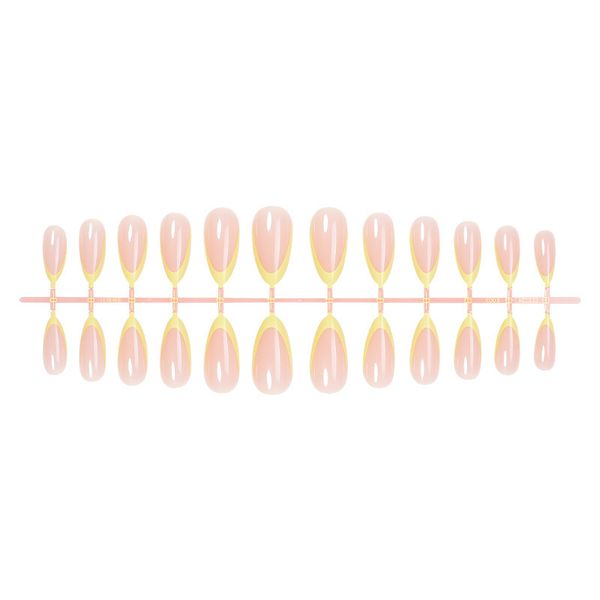 Cross-Border French Nails European and American Simple Nude Crescent Fake