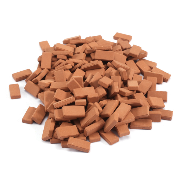 200 Pcs Mini Bricks For Landscaping Miniature Garden Parts 1/35 Scale