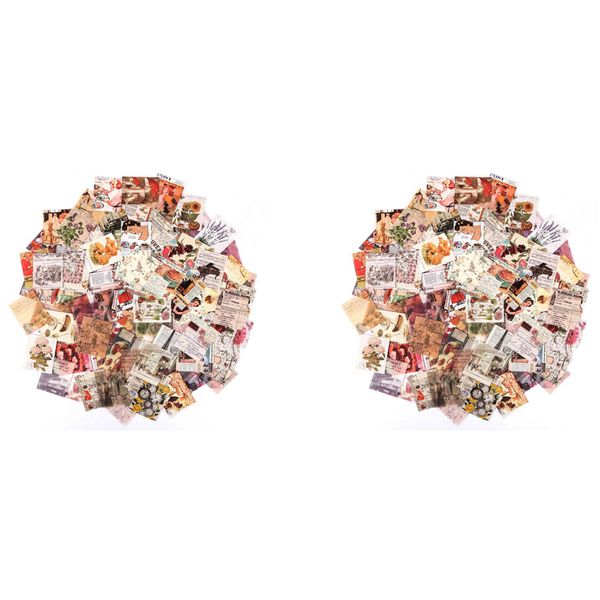 400Pcs Junk Journal Vintage Diy Material Paper Scrapbooking Paper