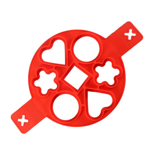 7 Holes Nonstick Heart Star Flower Pancake Mould
