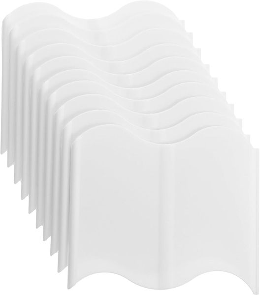 White Interlocking Plastic Garden Fence Border for Outdoor Lawn and Courty