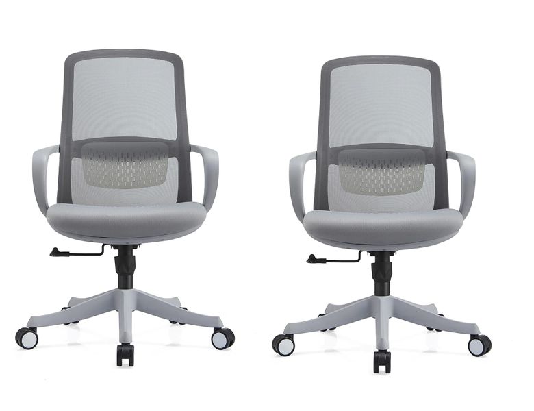 Ergonomic Office Chair Home Office Desk Chairs - 2 Pack- Grey Colour