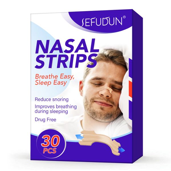 Sefudun Anti-Snoring Nasal Strips for Better Breathing &amp; Better Sleep - 30S