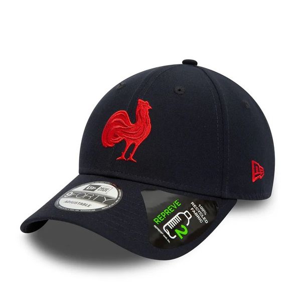 French Federation Of Rugby Logo Repreve Navy 9FORTY Adjustable Cap