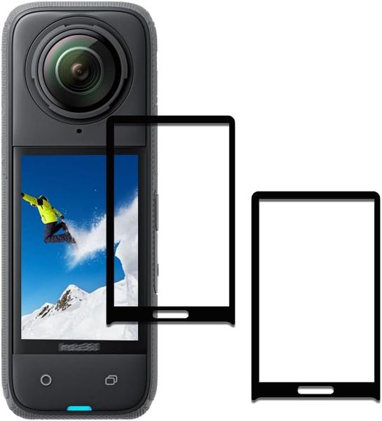 2-Pcs Film Screen Protector with Curved Edges Compatible with Insta360 X4