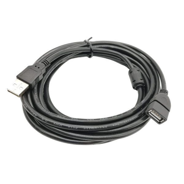 Seamless Female To Male USB 2.0 Extension Cable - 5M - Black