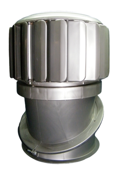 240mm RoofWhirlys4Africa Roof Mounted Wind Turbine Ventilator - Silver