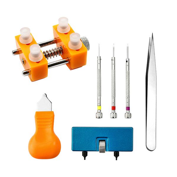 Professional Watch Back Case Remover Opener Watch Repair Tool Kit - 7 Piece