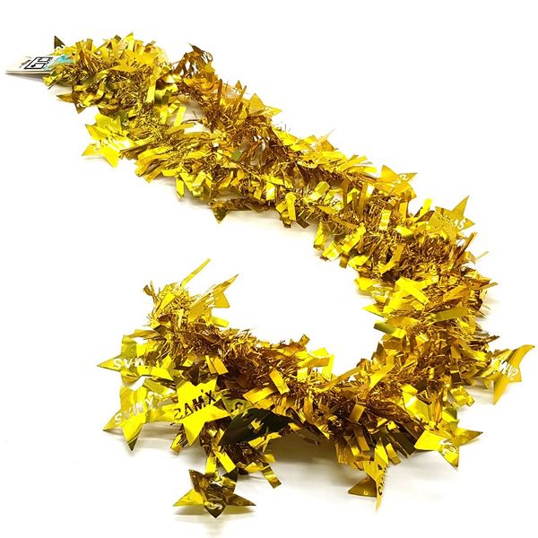 Bufftee Premium Christmas Tinsel Christmas Garland - Xmas Gold