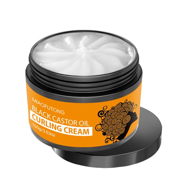 Black Castor Oil Curling Cream - Moisturising Styling for Curly Hair