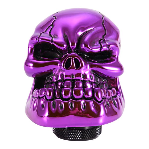 Purple Skeleton Skull Head Car Gear Shift Knob