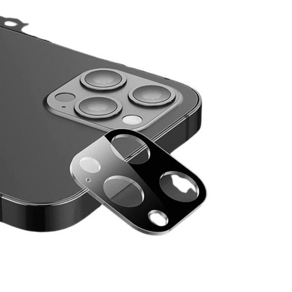 Tempered Glass Camera Lens Protector Black for iPhone 15 Pro Max