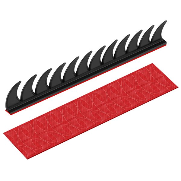 Motorcycle Helmet Camber Saw with Red Decals(Helmet Not Included)