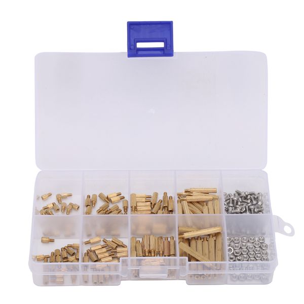 260 Pieces Brass Standoff Spacer Kit (M2)