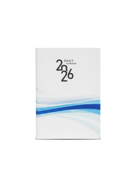A5 White 2026 Daily Planner - Diary