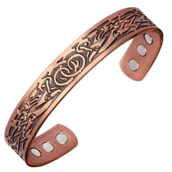 Beauty Self Healing Detox Copper Bangle Bracelet Sharp