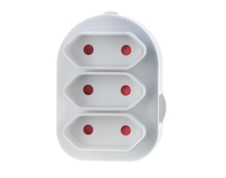 Electricmate Adaptor Triple Euro White