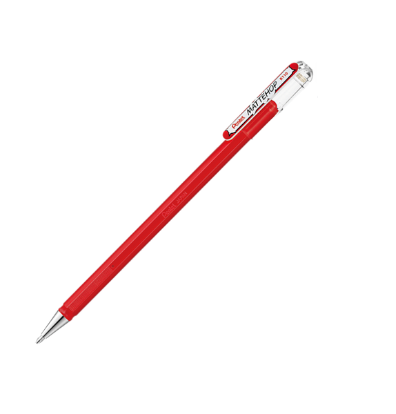 Pentel - Hybrid Gel Grip Ink Pen K118 - Red x 2