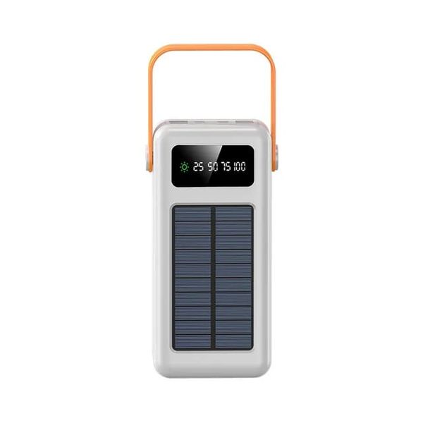 Solar Mobile Power LED Digital Display Supply Power Bank With Data Cables