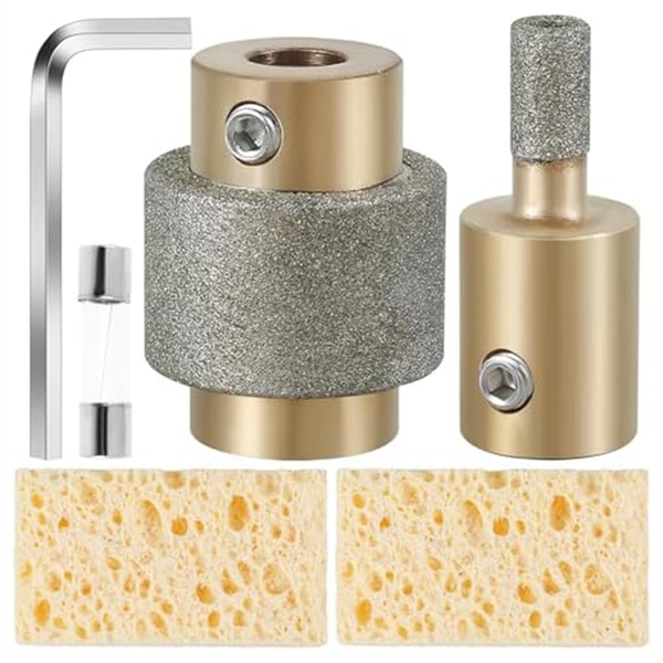 Glass Grinder Bits with Hex Wrench (1&amp;1/4 Inch) Compatible with None