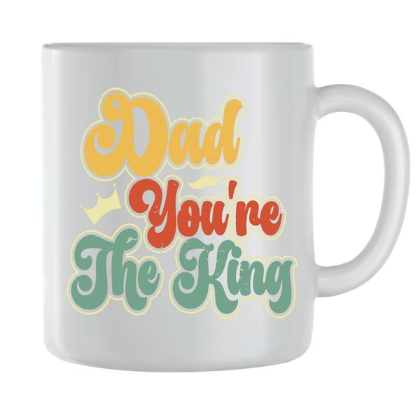 King Coffee Mugs for Men Trendy Fathers Day Graphic Dad Saying Cup Gift 179