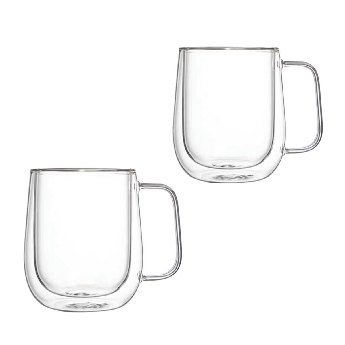 HeatResistant DoubleWalled Cappuccino Glasses Coffee Glasses, Set of
