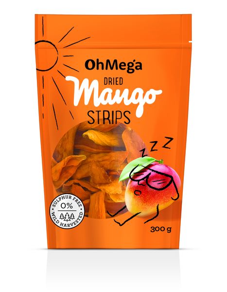 OhMega Dried Mangoes Sulphite free 300g
