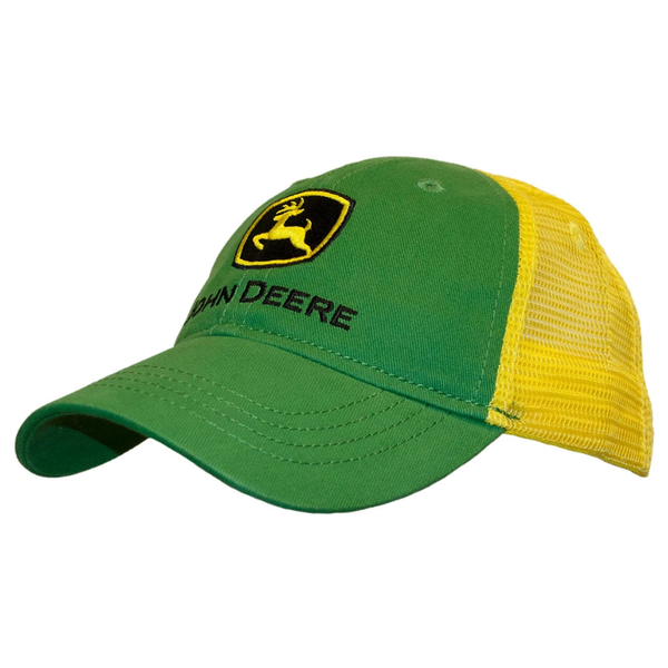 John Deere Green &amp; Yellow Mesh Cap - Toddler