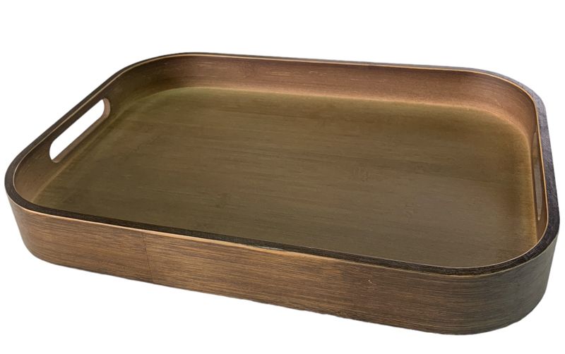Crockeryc Centre Wooden Serving Tray Rectagular Dark Brown