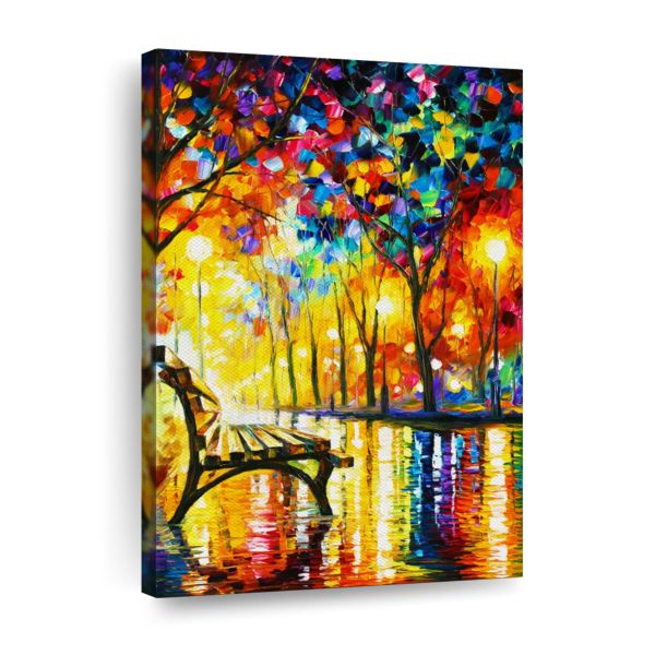 Canvas Art - Lonliness Of Autumn Palette Painting Canvas Wall Art Decor