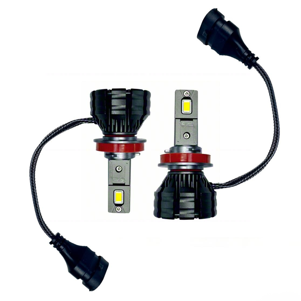 ECOMLIGHT H11 LED Headlight Bulbs 180W 6000K-8500K Pair Plug &amp; Play 12V-36V