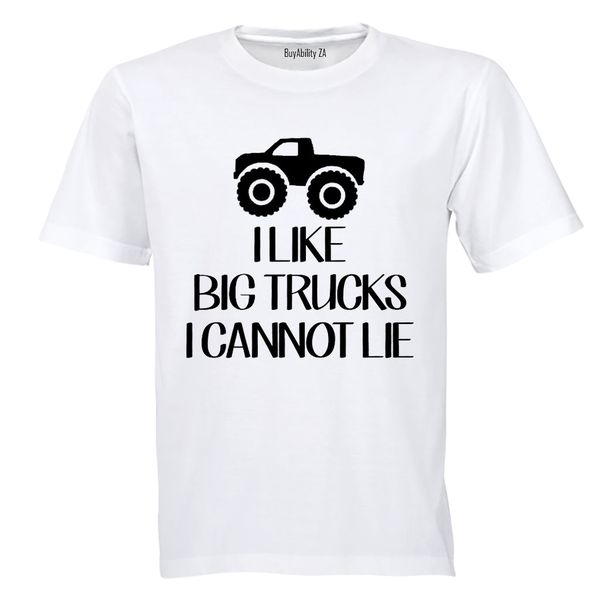 I Like Big Trucks - Kids T-Shirt - White