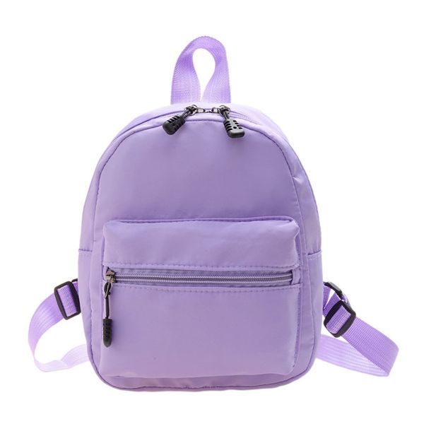 White Nylon Backpack