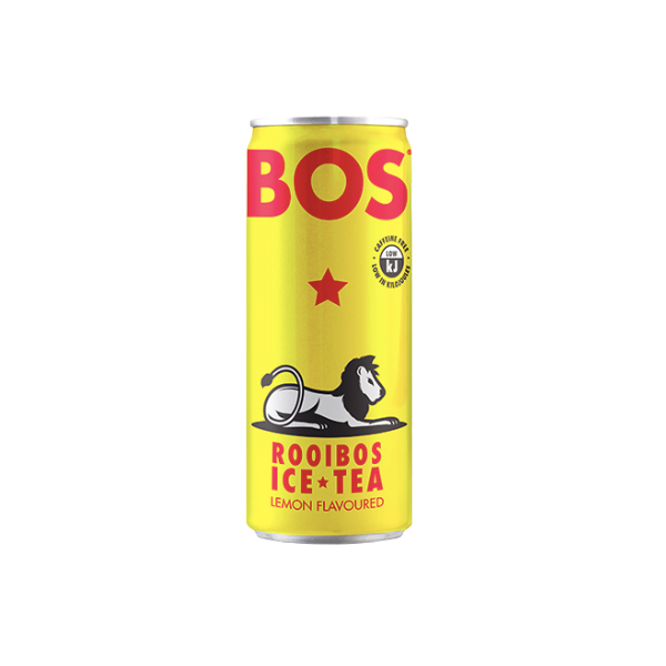 BOS Iced Tea Lemon 300 ml - Set of 12 Cans